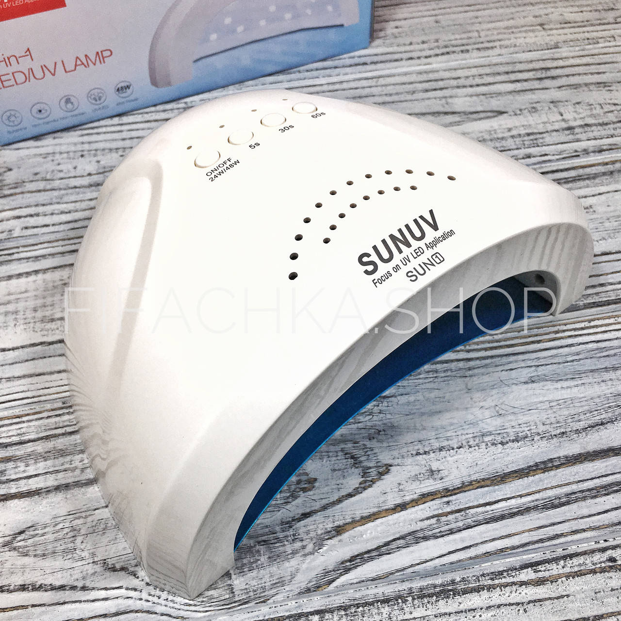 

Лампа для маникюра, ногтей, гель-лака LED UV, Sun One на 48 Вт, Белый