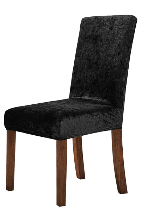 

Черные чехлы на стул велюровые, Турция