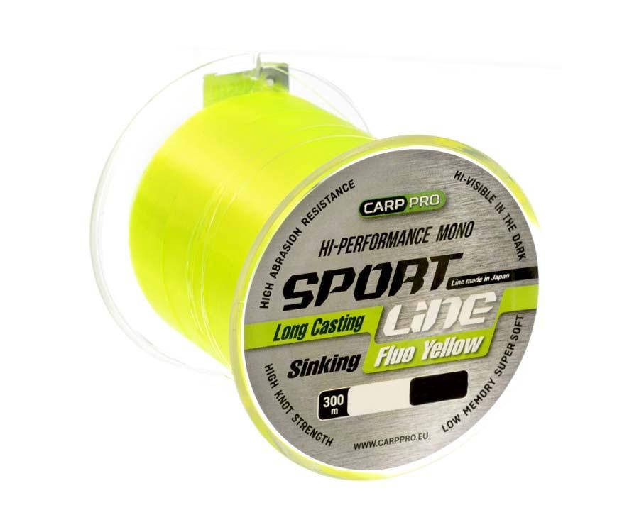 

Леска Carp Pro Sport Line Fluo Yellow 300м 0.286мм, Желтый