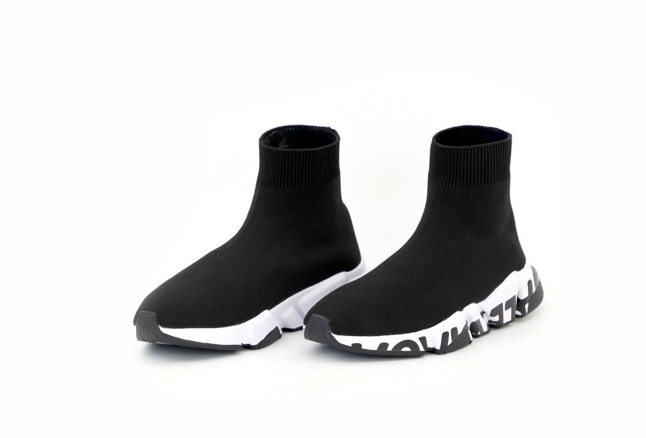 

Кроссовки Balenciaga(носок) "Чёрный чёрные буквы" р. 38-40;42-43, Черный