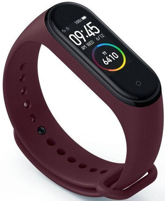 

Сменный ремешок для фитнес трекера Xiaomi Mi Band 3/Mi Smart Band 4 Marsala
