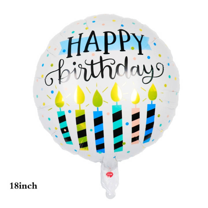

Шарик фольгированный "Happy Birthday свечи" (Китай)