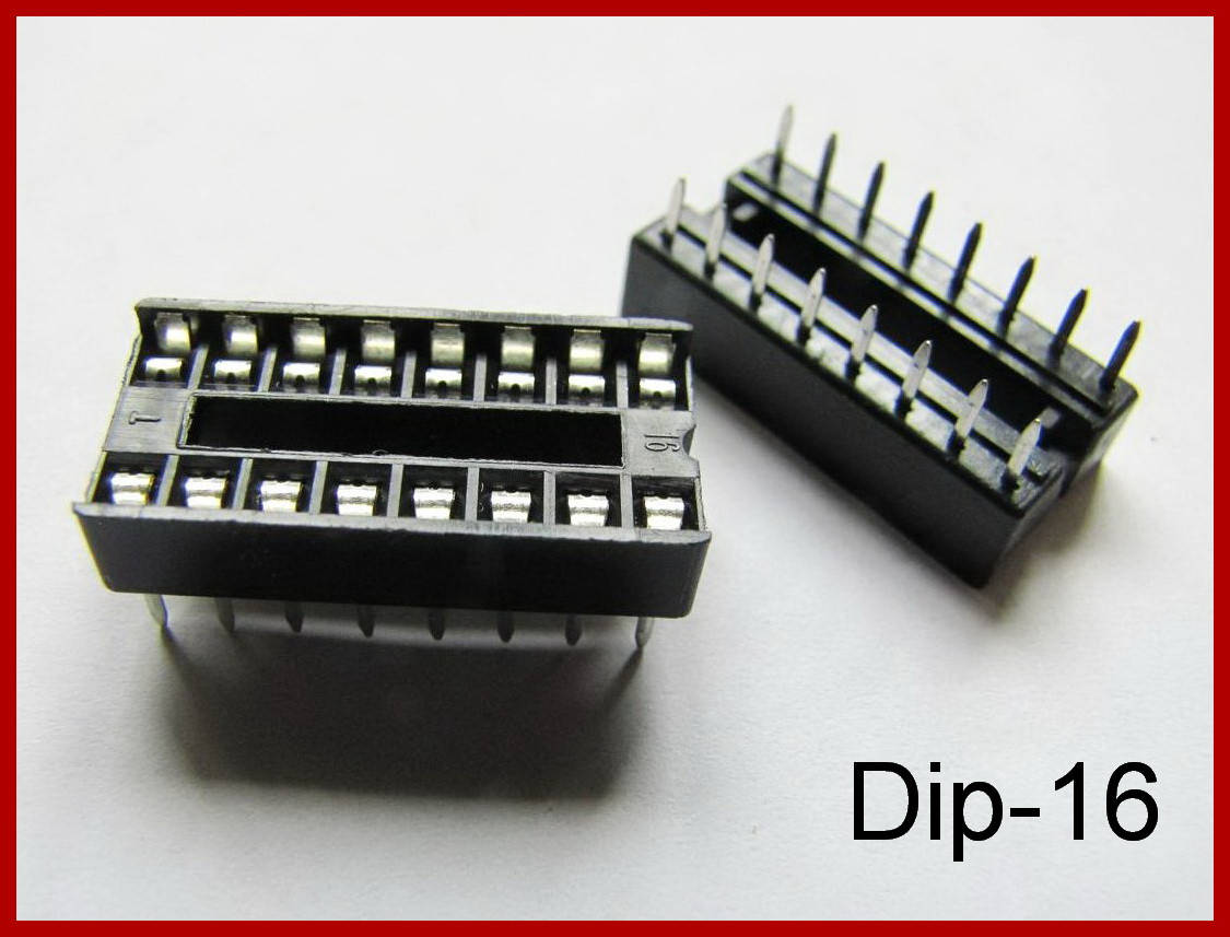 

Панели для микросхем DIP-16, (2,54).