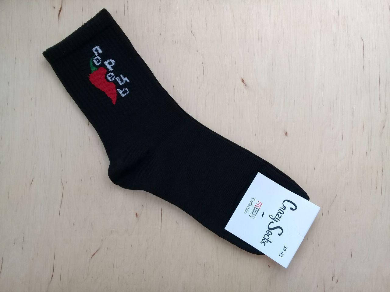 

Модные молодежные носки Crazy Socks размер 39-43 Перець