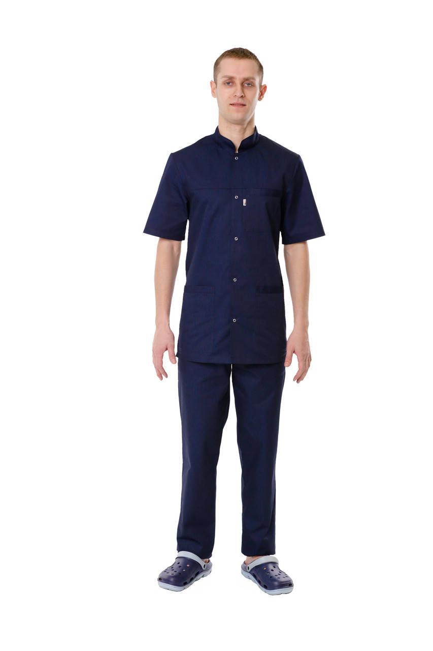 

Мужской медицинский костюм Берлин темно-синий