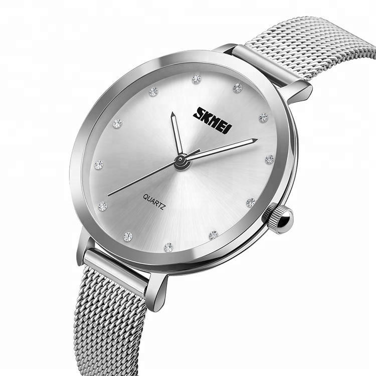 

Оригинальные женские часы Skmei 1291 Angelus серебристые