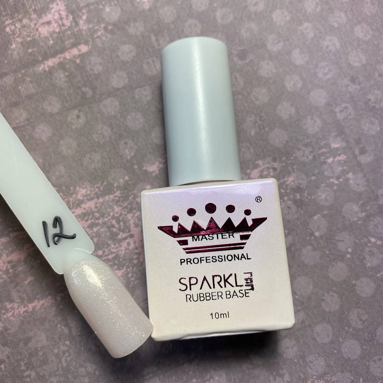 

База каучуковая камуфлирующая с шиммером Master Professional Sparkle №12, 10мл