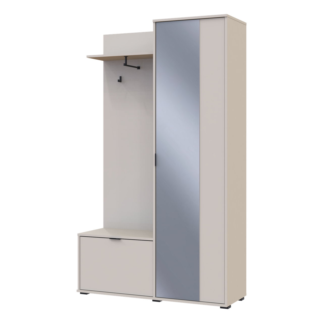 Передпокій Doros Дора Кашемір 1 ДСП/1 Дзеркало 113.5х40х192 (44900364)