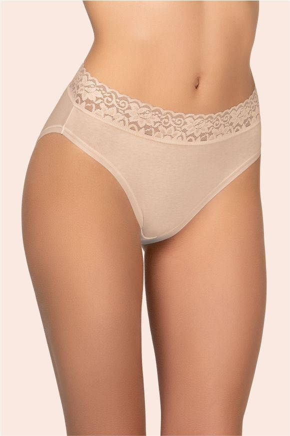 

Хлопковые трусики слип Kleo cotton 142C, Бежевый