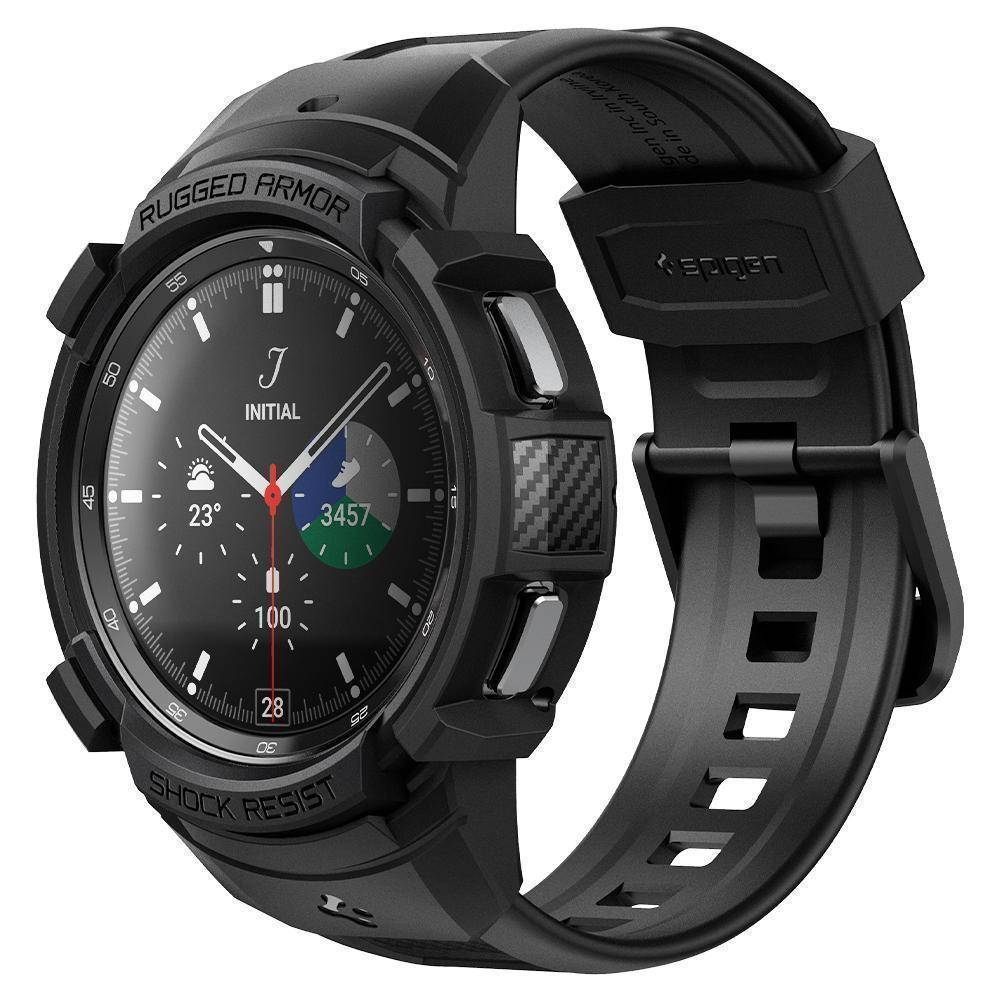 

Чехол с ремешком Spigen Rugged Armor Pro для Samsung Galaxy Watch 4 Classic 46mm Black (ACS03832)
