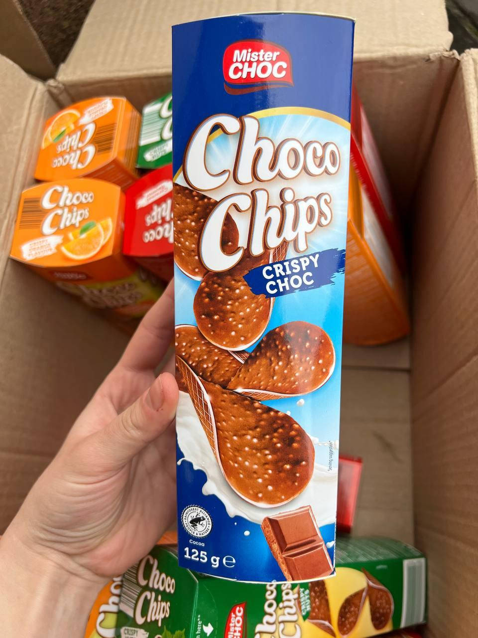 

Шоколадные Чипсы Mister Choc Choco Crisp 125g