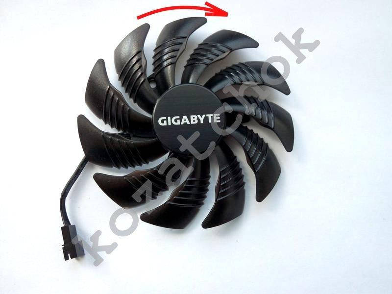 

Вентилятор №130 кулер для видеокарты Gigabyte GTX 1060 1070 PLD09210S12HH T129215SU