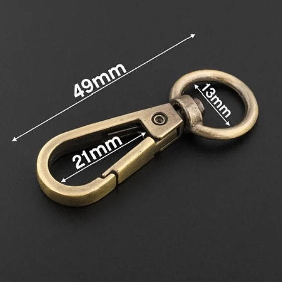 

Карабин для сумки 13 мм, антик