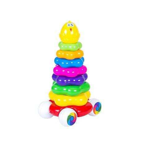 

Пирамида "Каталка" 019/6 (11) "BAMSIC", высота 30 см, 10 элементов, в сетке