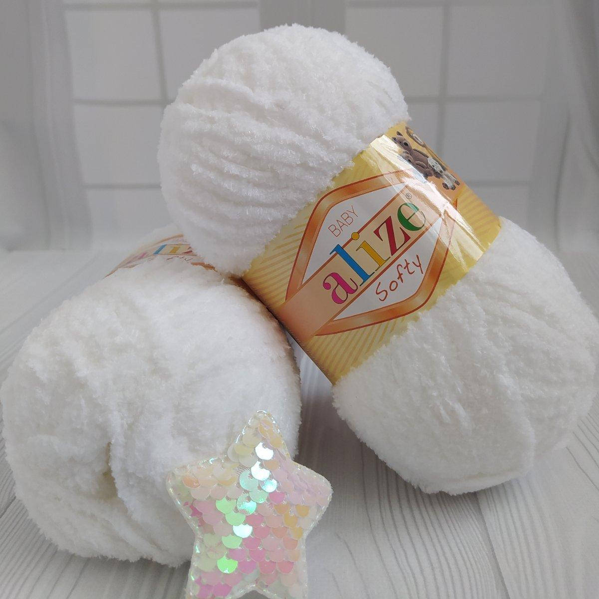 

Alize softy №55 білосніжний, Белый