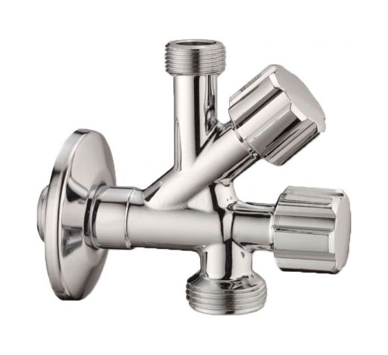 

Кран для сантехнических приборов 1/2" х 3/8" x 3/4"Albertoni D902594