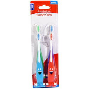 

Детская зубная щетка с присосками, 4 шт Brush Buddies, Smart Care