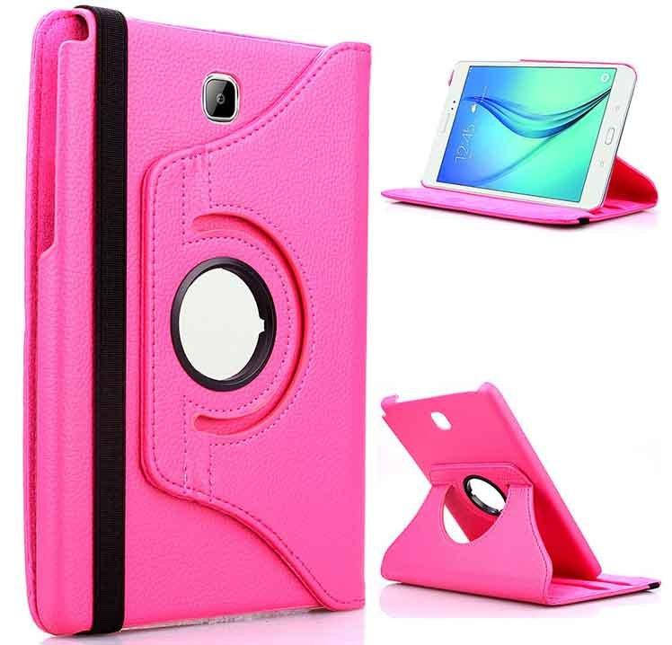 

Чохол Samsung galaxy tab a t350, t355 rose red 360 градусів, Красный