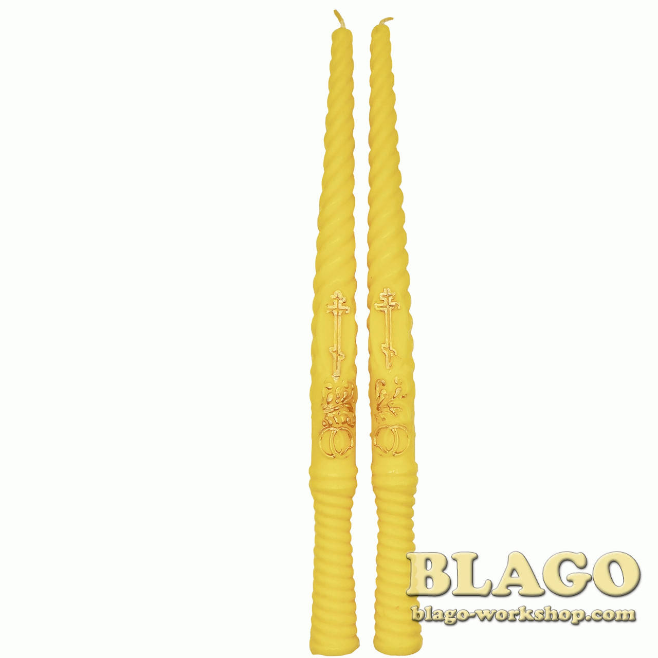 

Свічки Вінчальні парафінові, Свечи Венчальные парафиновые, Wedding candles, 36см