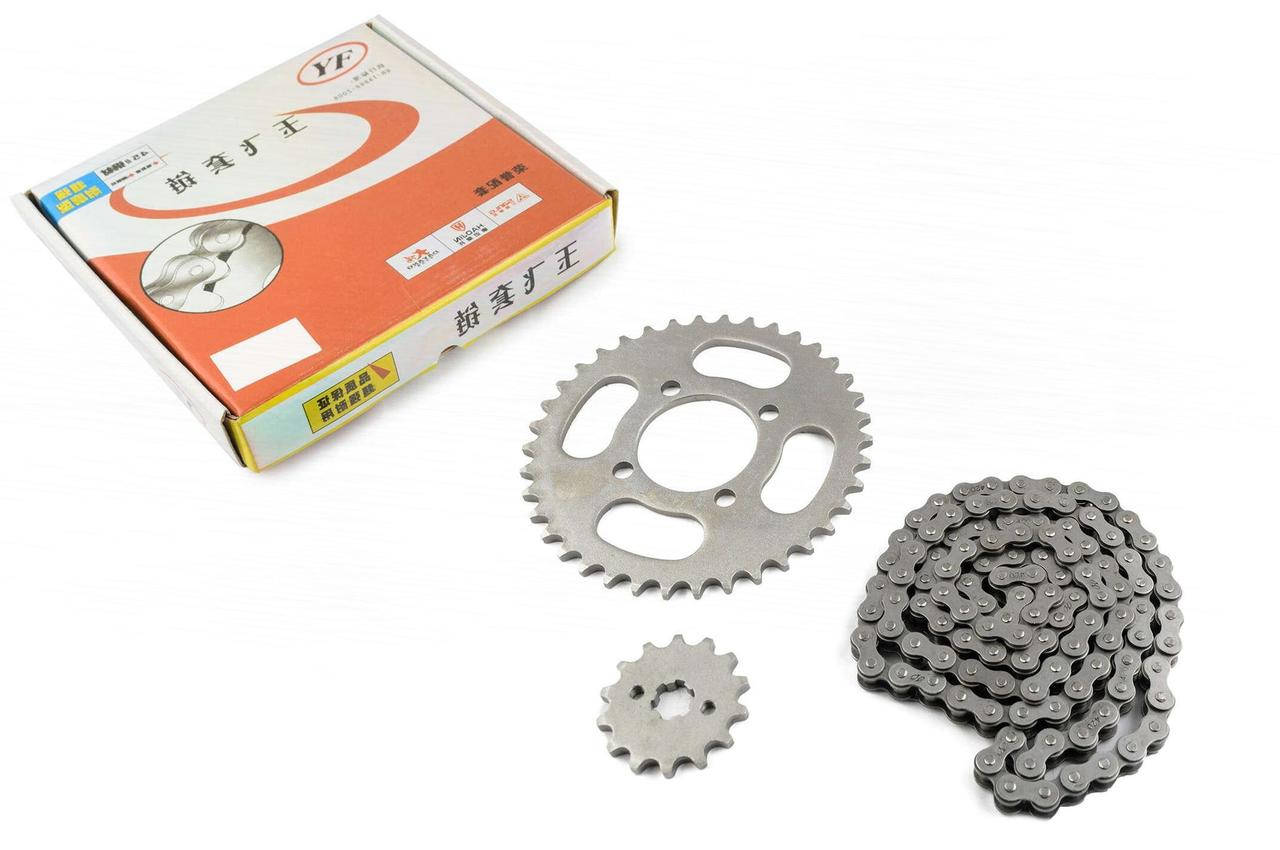 

Звезды трансмиссии пара на мопед Delta 420-14T 420-38T цепь 112L