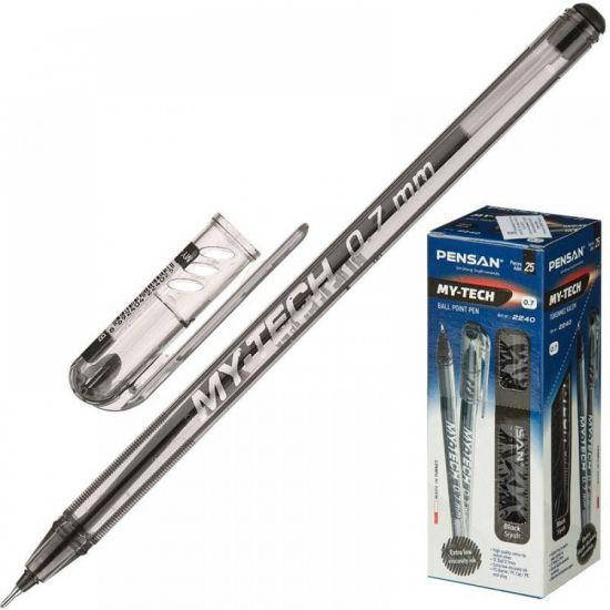 

Ручка масляная My-TECH Pensan, 0.7 мм Черный