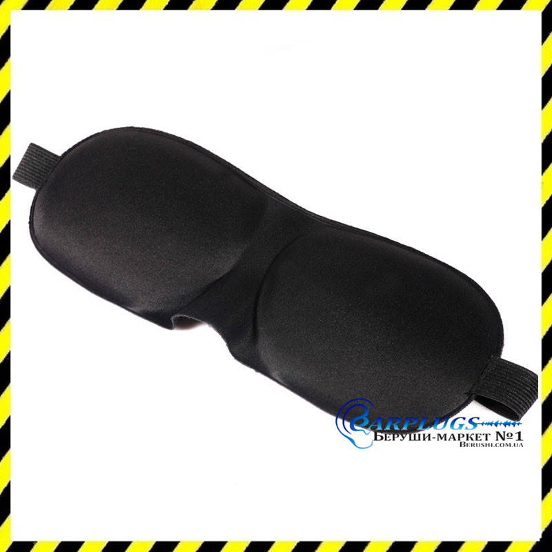 

Маска для сна с широкой резинкой Silenta 3D Black