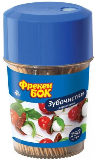

Зубочистки деревянные Фрекен Бок 250шт 0758