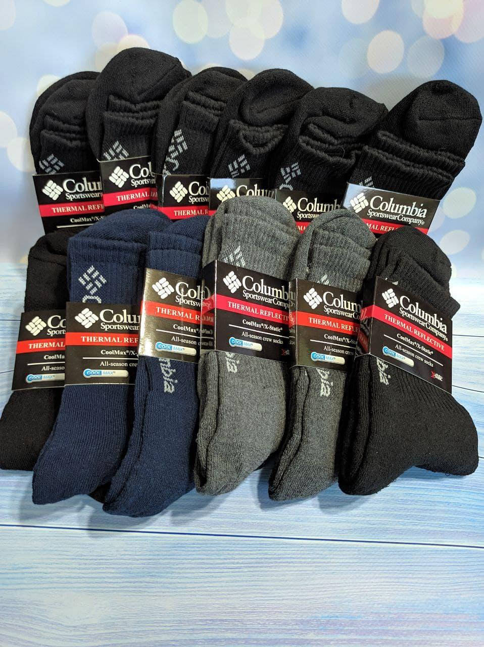 

Термоноски мужские Columbia 12 пар, Черный