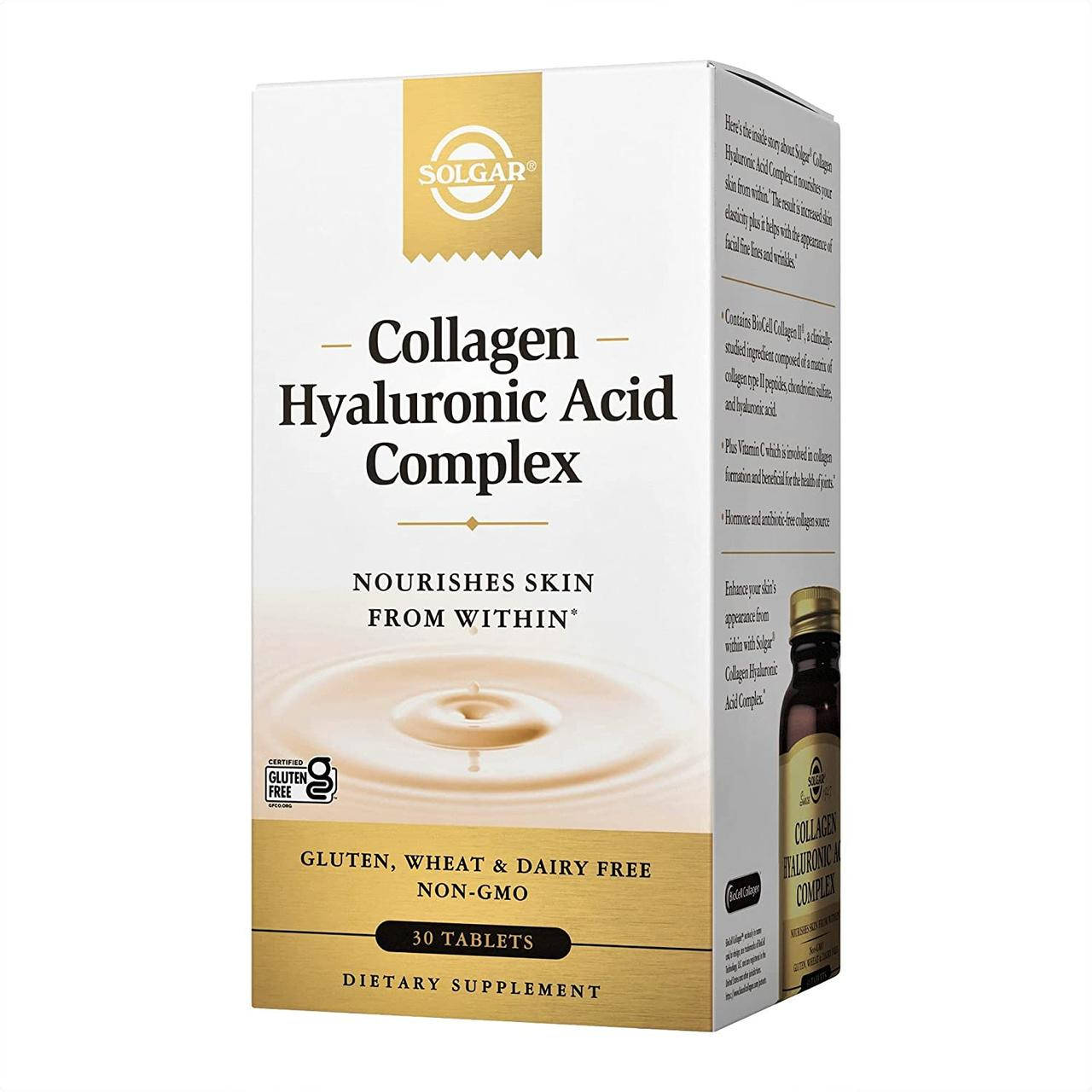 

Solgar Collagen Hyaluronic Acid Complex 30 таблеток