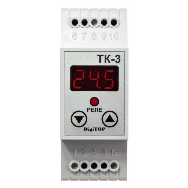 

Терморегулятор ТК-3 (одноканальний датчик DS18B2) DIGITOP ТК-3 терморегулятор Digitop