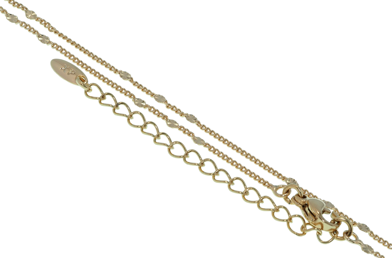 

Цепочка Xuping Позолота 18K "Плетение Панцирное с прокаткой" длина 45-50см х 1мм