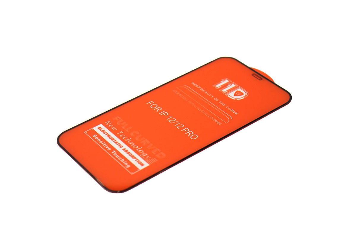 

Защитное стекло 11D для iPhone 12 / 12 Pro (0.3mm 9H), Черный