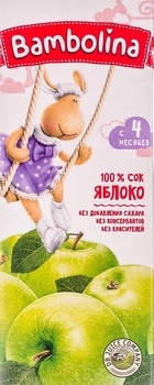 

Детский сок Bambolina (Бамболино) 200мл от Яблочный