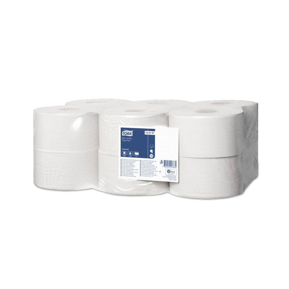 

Tork Universal Туалетная бумага мини-рулон однослойная 200 м. Т2