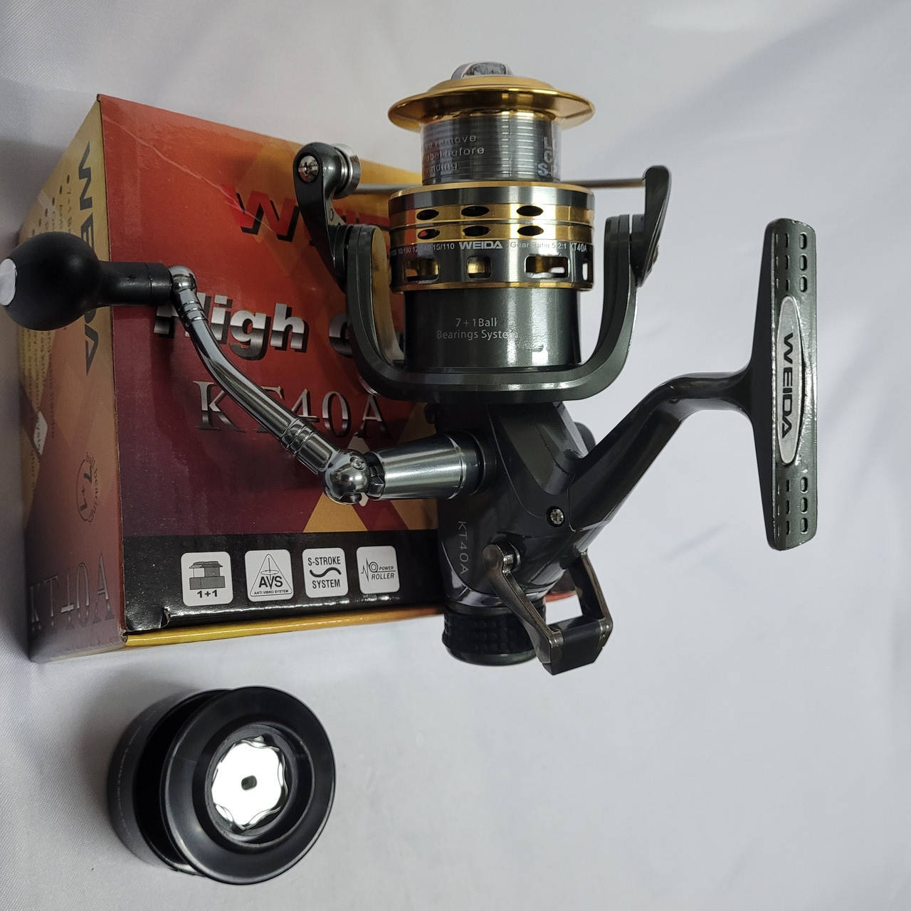 

Катушка карповая Weida (Kaida) KT 40A (бейтранер 7+1 BB)