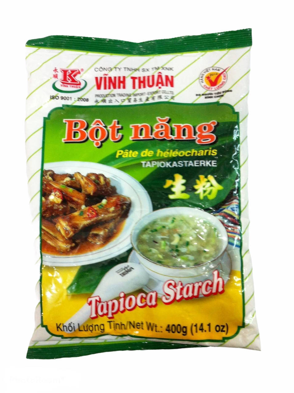 

Крахмал из Тапиоки Bột năng Tapioca Starch 400г (Вьетнам)