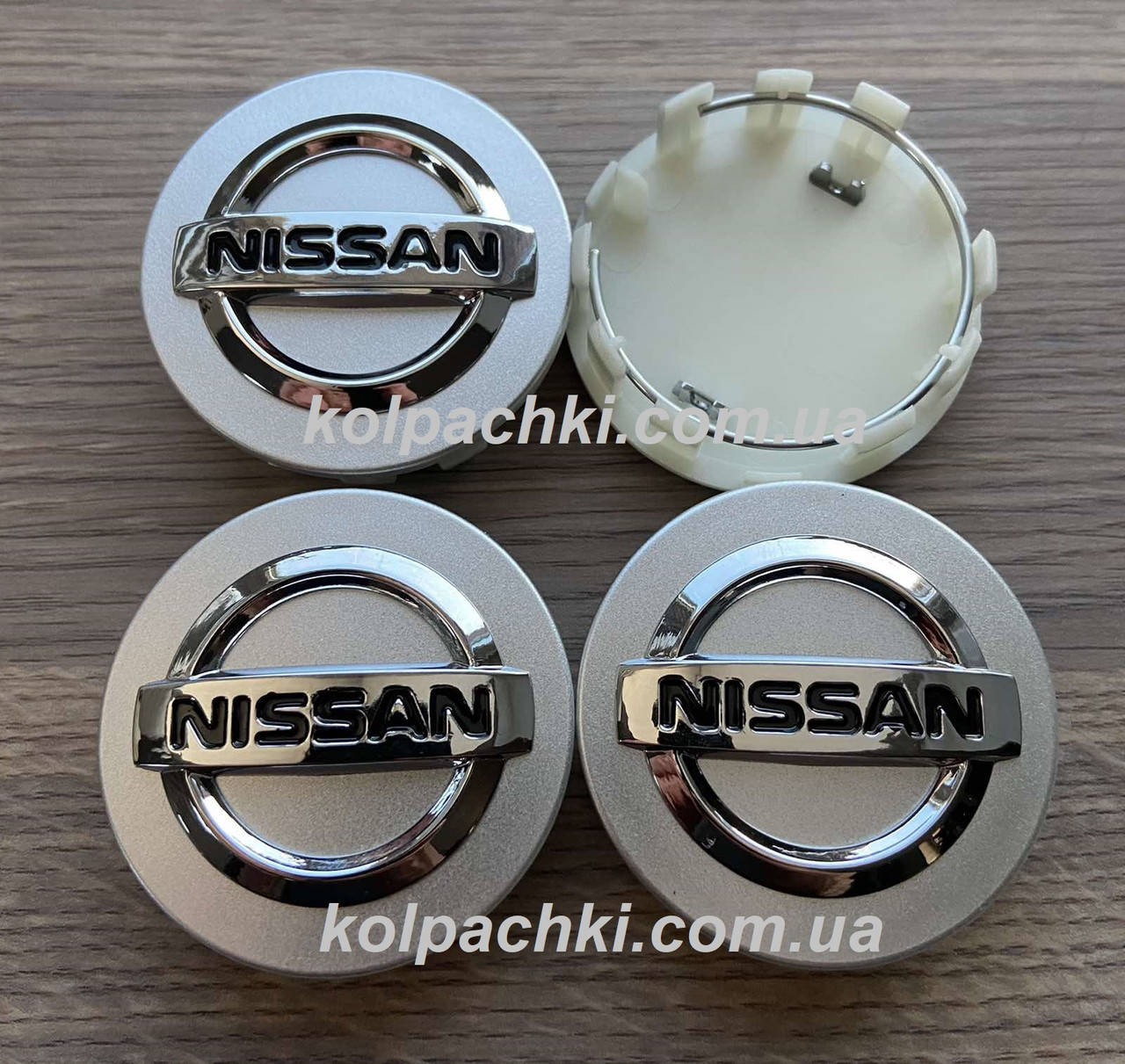 

Колпачки заглушки на литые диски Nissan 54мм 50мм серые C7042K54