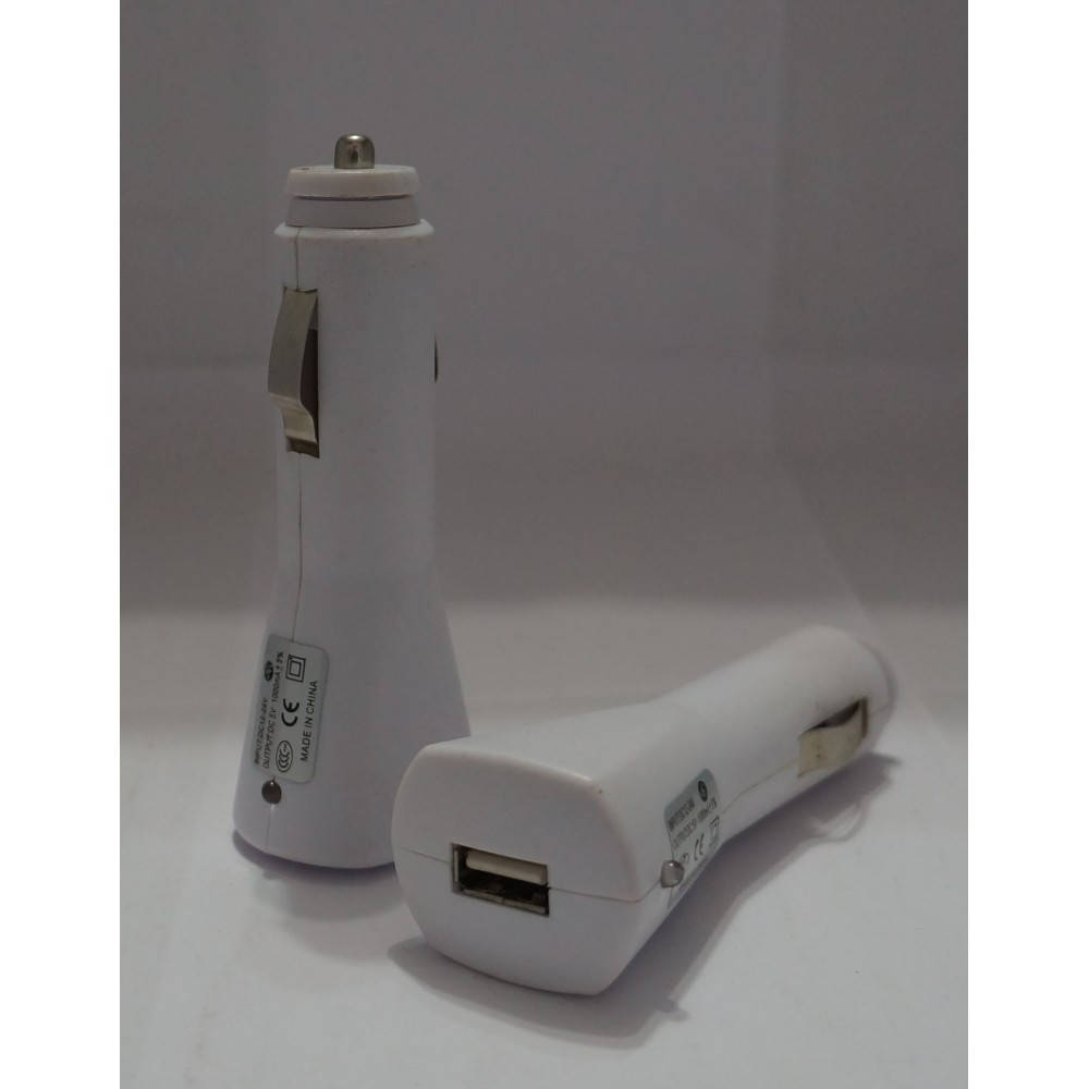 

Зарядка-прикуриватель с выходом USB Quince белый/черный, 1A, зарядка автомобильная, зарядка от прикуривателя