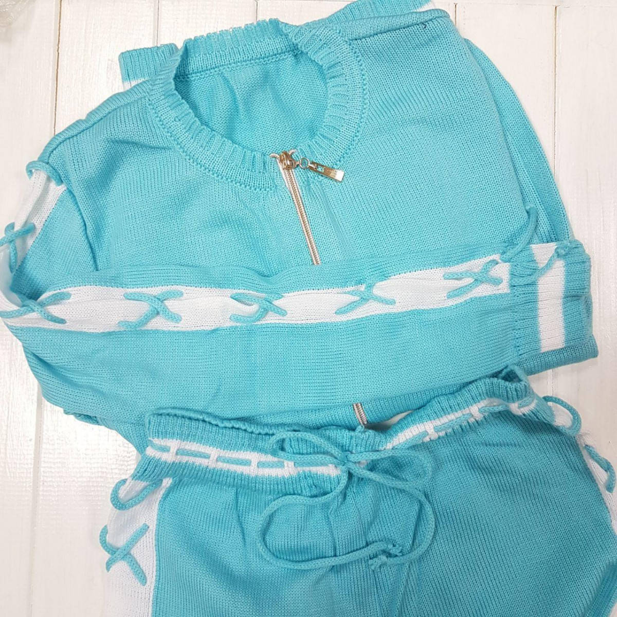 

Костюм на молнии Lace Blue, Голубой