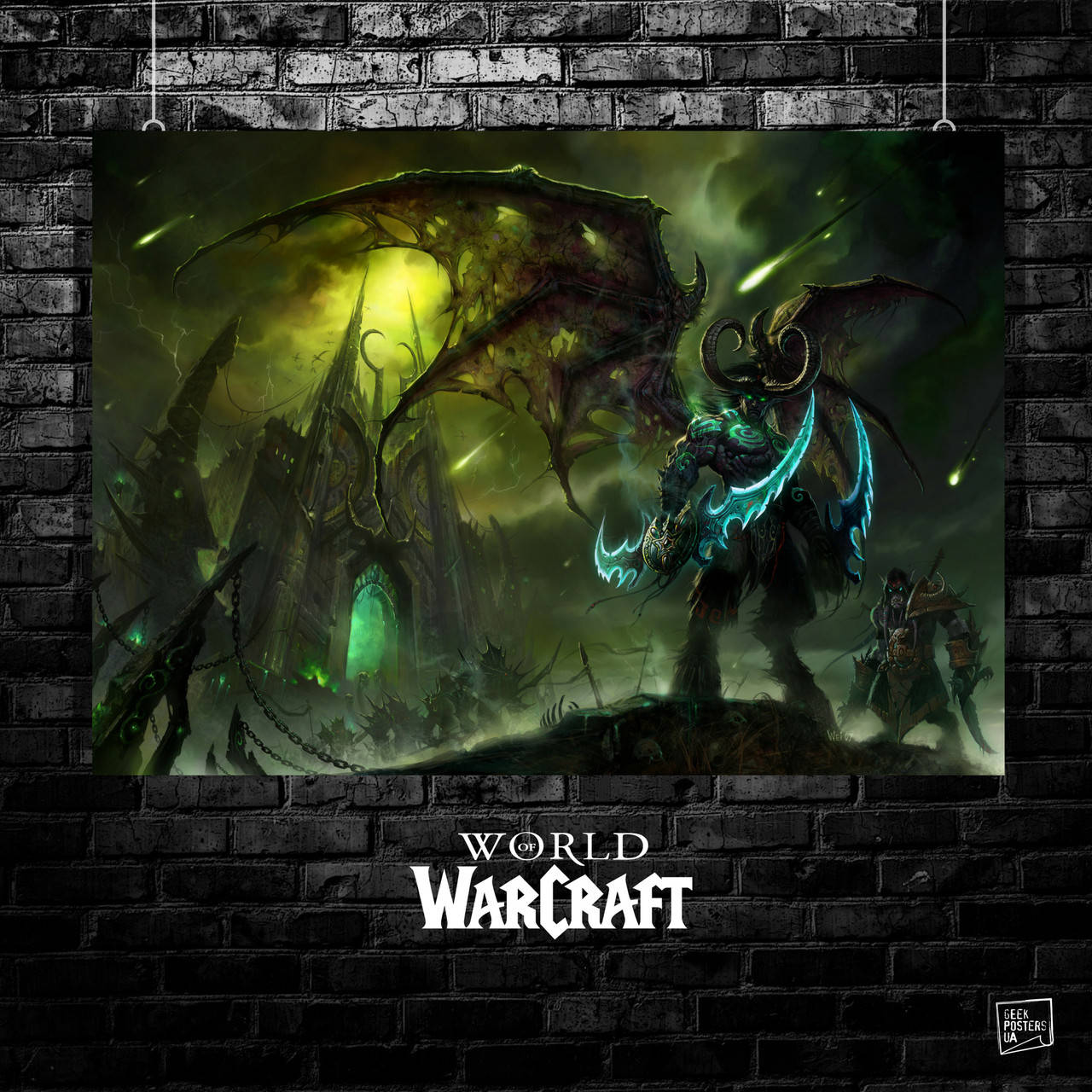 

Постер Варкрафт, World of Warcraft, Иллидан. Размер 60x85см (A1). Матовая бумага