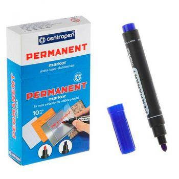 

Маркер перманентный толстый синий круглый Centropen 8566