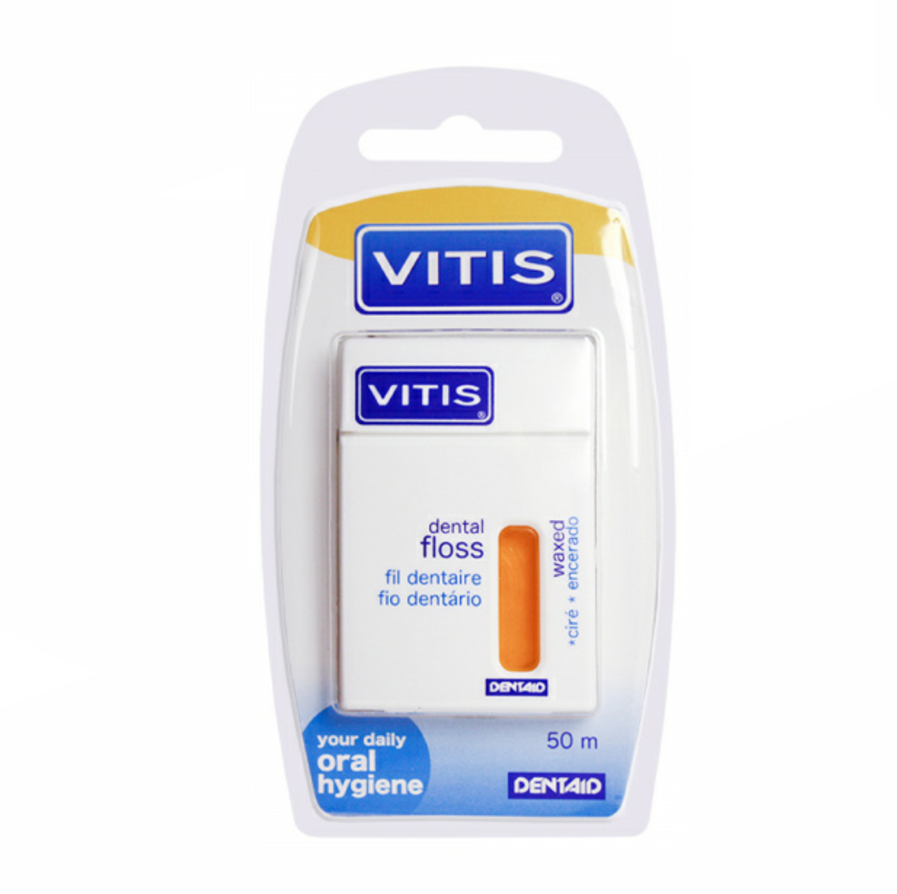 

VITIS зубная нить (картонная упаковка) желтая 50 м