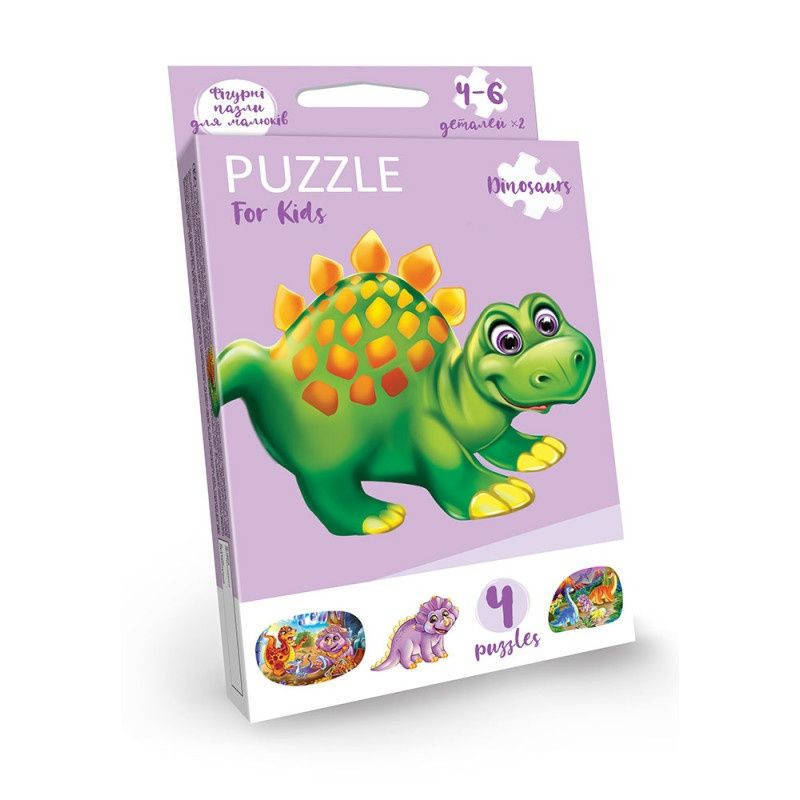 

Детские развивающие пазлы Puzzle For Kids PFK-05-12, 2 картинки (Динозаврик)