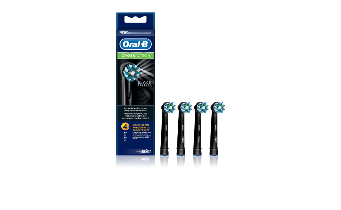 

Сменная насадка Oral B Cross Action EB 50 Black (4 штуки)