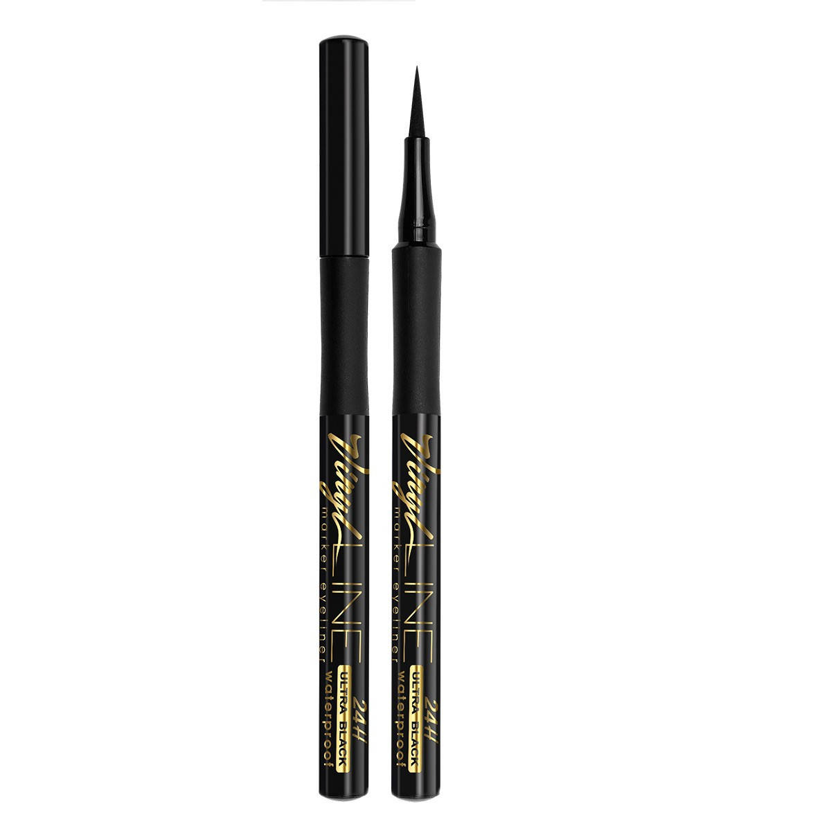 

Підводка-фломастер для очей VINYL LINE ultra black 24H waterproof, Черный