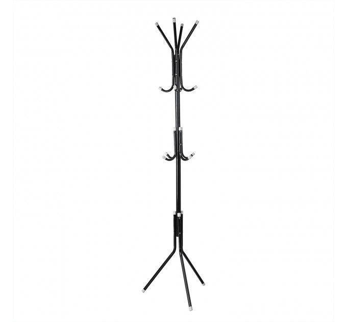 

Стойка вешалка для одежды напольная кактус на триноге, Черный