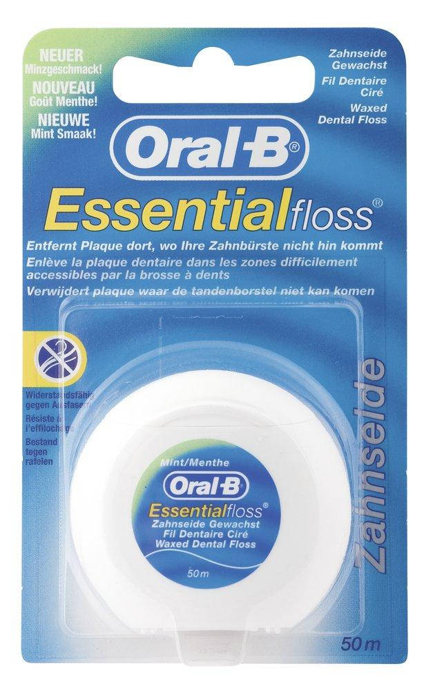 

Зубная нить Oral-B Essentialfloss Dental Floss Mint, 50 м, Белый