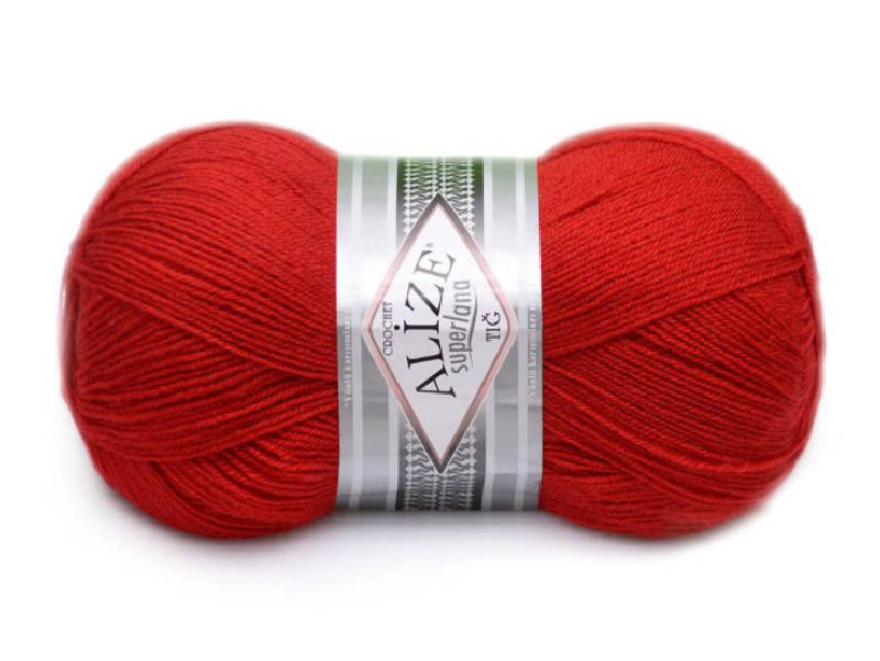 

Alize Superlana Tig, красный №56