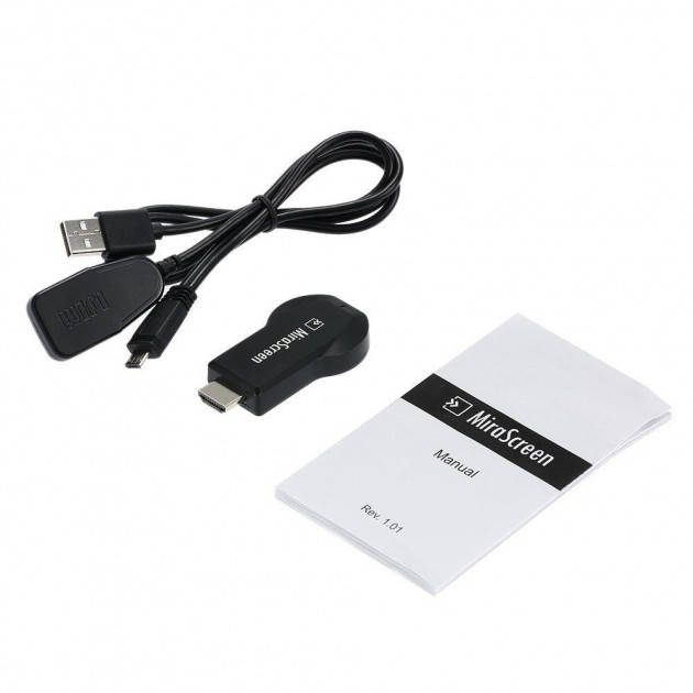 

MiraScreen Wi-Fi HDMI адаптер донгл Miracast Airplay DLNA, Черный