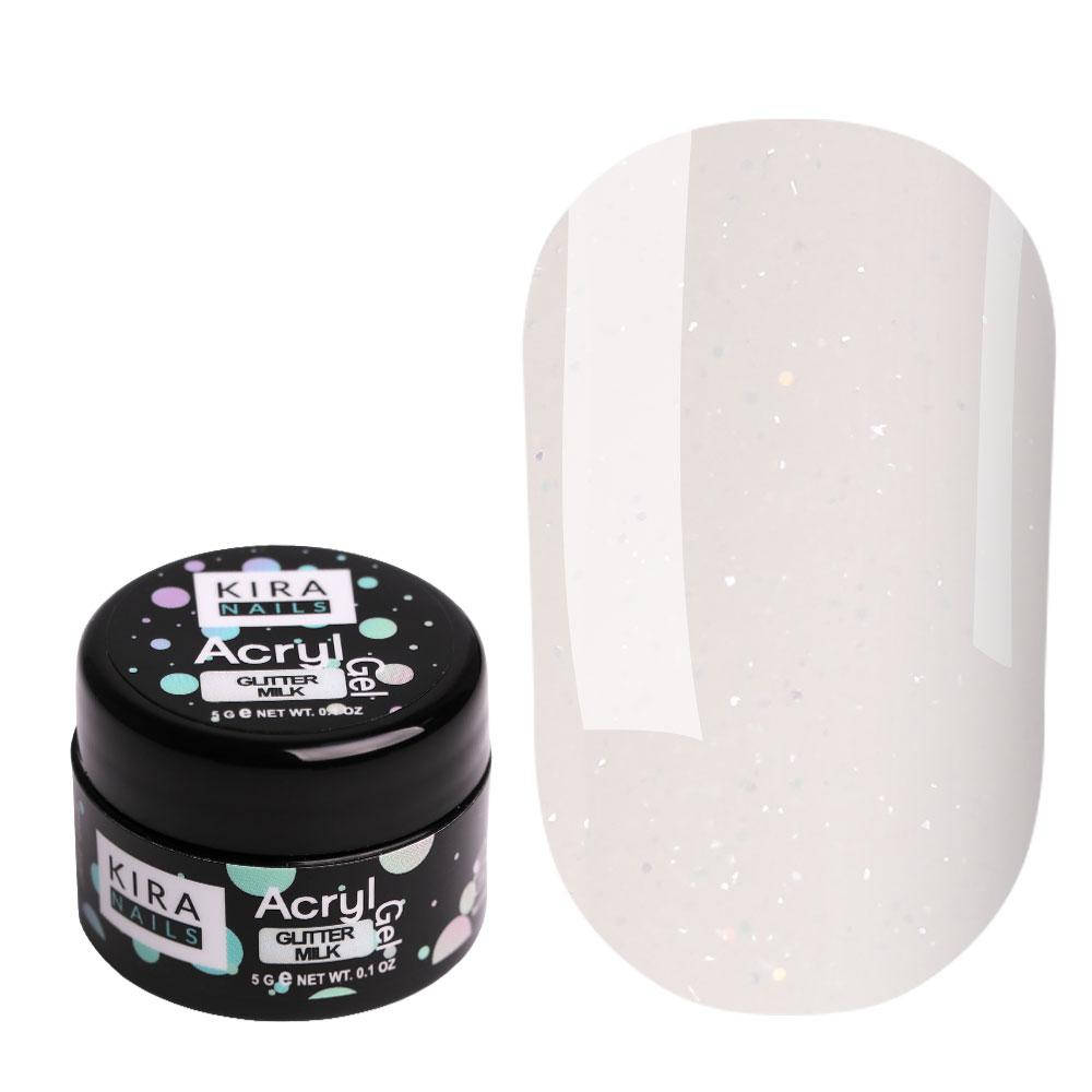 

Kira Nails Acryl Gel Glitter Milk, 5 г